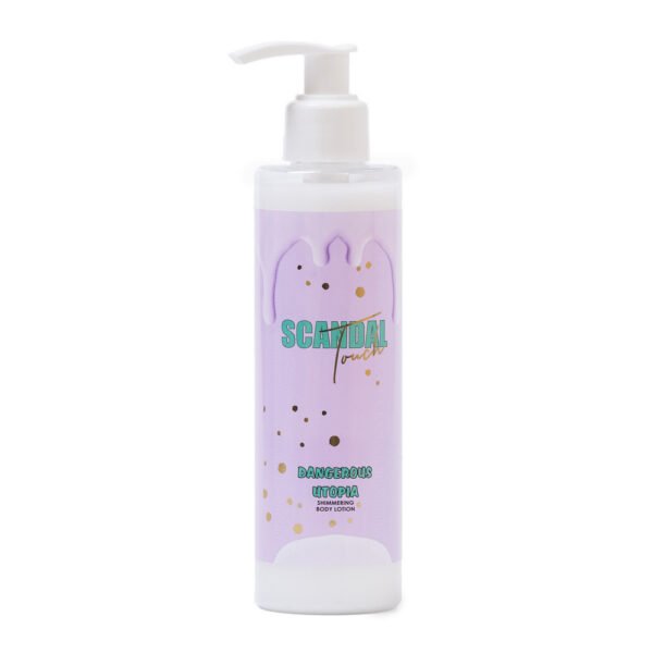 SHIMMER BODY LOTION SCANDAL TOUCH ‘DANGEROUS UTOPIA” ΜΕ ΛΑΜΨΗ ΚΑΙ ΑΡΩΜΑ INDULGING (ΑΡΩΜΑ ΔΡΟΣΙΑΣ), 200ML