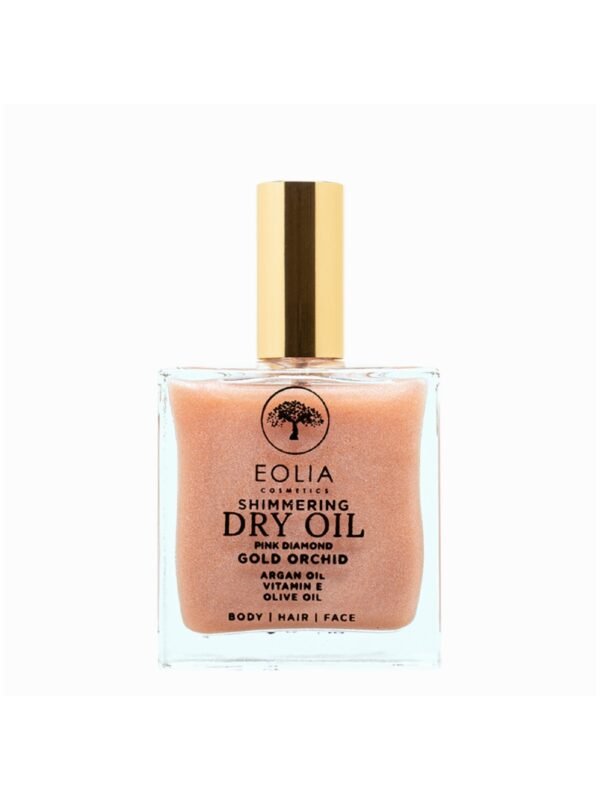 pink shimmering dry oil gold orchid